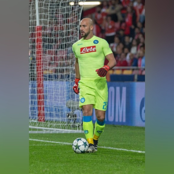 Kappa Authentic SSC Napoli 2016 Goalkeeper Italy Soccer Jersey Men’s Sz: XL - Picture 3 of 7